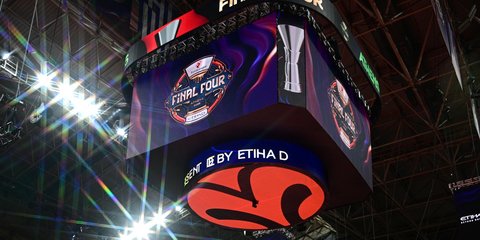Το jumbotron του T-Center για το Final Four
