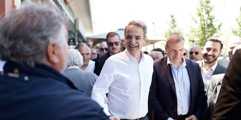 Περιοδεία Κυριάκου Μητσοτάκη στη Σπάρτη