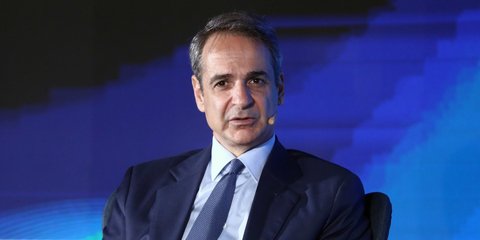 Ο Κυριάκος Μητσοτάκης σε συνέδριο της ΝΔ