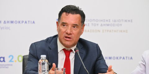 O Αδωνις Γεωργιάδης σε συνέντευξη Τύπου