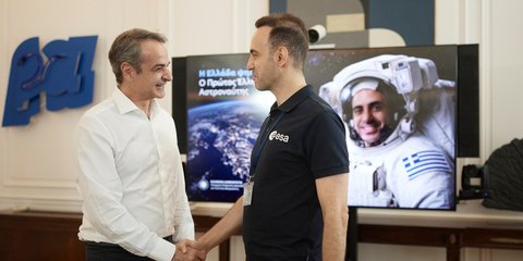 Ανδριανός Γολέμης και Κυριάκος Μητσοτάκης