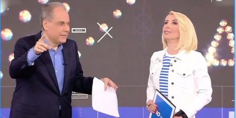 Νίκος Στραβελάκης και Μίνα Καραμήτρου