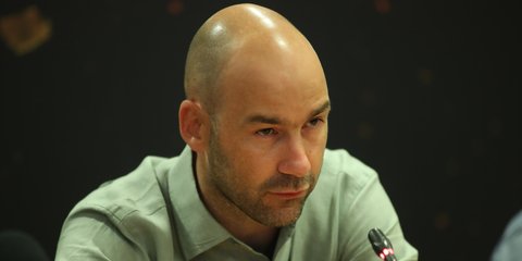 Ο Βασίλης Σπανούλης στη συνέντευξη Τύπου του Άρη