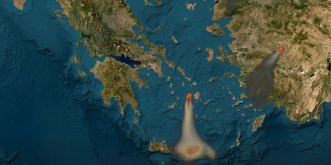 Στην Κρήτη έφτασε ο καπνός από τη φωτιά στην Πάρο