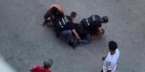 Η στιγμή του επεισοδίου στην Μπολόνια