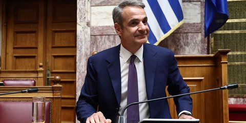 Ο Κυριάκος Μητσοτάκης στην ΚΟ της ΝΔ