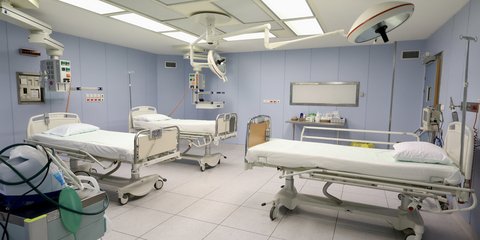 Patient ward at the Lamia Hospital