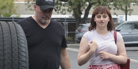 Ο Ματ ΛεΜπλανκ με την κόρη του Μαρίνα 