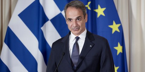 Ο Κυριάκος Μητσοτάκης στις δηλώσεις του από το Σάλτσμπουργκ