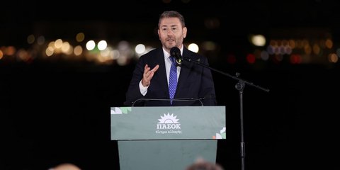 Ο πρόεδρος του ΠΑΣΟΚ, Νίκος Ανδρουλάκης 