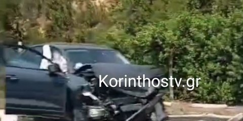 Τροχαίο στην Κόρινθο με τρεις τραυματίες