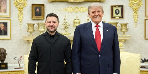 Ο Βολοντίμιρ Ζελένσκι συνάντησε τον Ντόναλντ Τραμπ στον Λευκό Οίκο