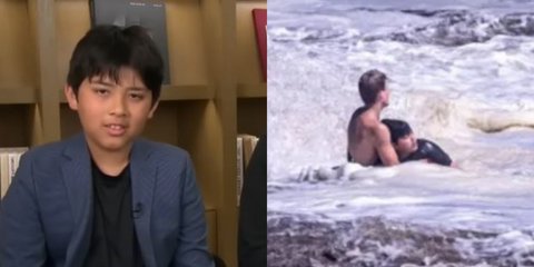 O 10χρονος Ναθάνιελ Ρέι που σώθηκε από τον 16χρονο ναυαγοσώστη στην Καλιφόρνια