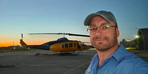 Danish helicopter pilot Rune Kintal