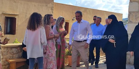 Στα Χανιά για τον Δεκαπενταύγουστο ο Κυριάκος Μητσοτάκης