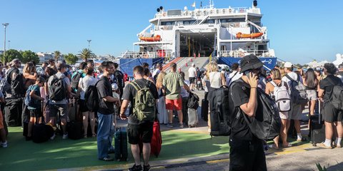 Κίνηση στο λιμάνι του Πειραιά (ΔΑΝΑΗ ΔΑΥΛΟΠΟΥΛΟΥ/ EUROKINSSI)