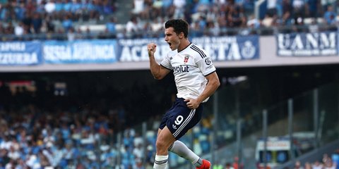 O Τάσος Δουβίκας πανηγύρισε έξαλλα το γκολ του κόντρα στη Νάπολι 