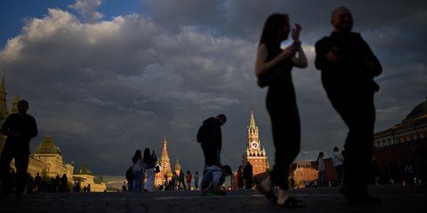 Ηλιοβασίλεμα στην Κόκκινη Πλατεία της ρωσικής πρωτεύουσας