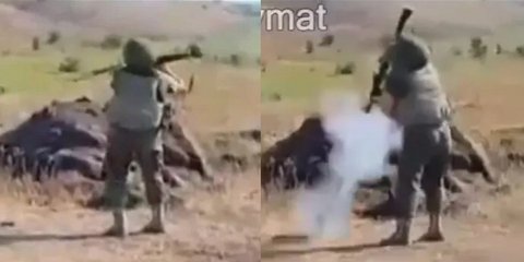 To παρ' ολίγον μοιραίο ατύχημα του Ρώσου νεοσύλλεκτου με το RPG