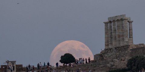 Πανσέληνος στο Σούνιο 