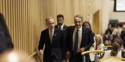 Κυριάκος Μητσοτάκης και Μαρκ Κάρνεϊ