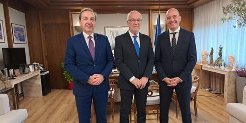 Ο Γιώργος Φλωρίδης και ο Ιωάννης Μπούγας συναντήθηκαν με τον νέο Πρέσβη της Αιγύπτου Mourad Y. Mourad