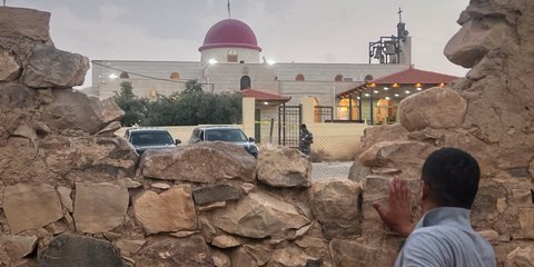 Ο ελληνορθόδοξος ναός στο χωριό Χαμούντ, στην επαρχία Καράκ της Ιορδανίας