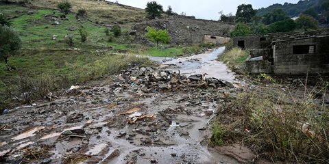 Ζημιές σε δρόμους στην Κρήτη λόγω της κακοκαιρίας