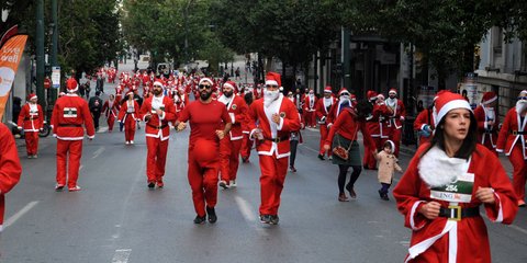 Μαραθώνιος για Αγιοβασίληδες: Το 1ο ATHENS SANTA RUN 