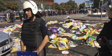 Η τρομοκρατική επίθεση στην Αγκυρα 