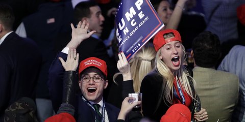 Πανηγυρισμοί στο στρατόπεδο του Τραμπ