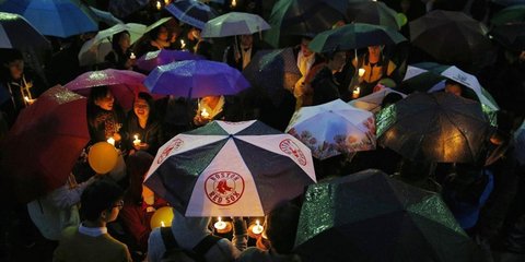 Συγκέντρωση υποστήριξης των διαδηλωτών του Χονγκ Κονγκ 