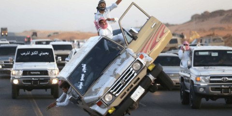 Ριψοκίνδυνη διασκέδαση στη Σαουδική Αραβία 