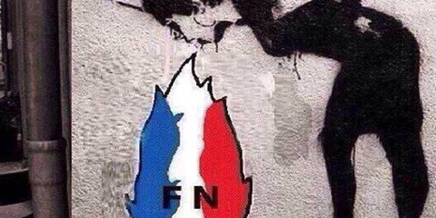 Η εικόνα της ημέρας: «Εμετός» στους τοίχους του Παρισιού -Το γκράφιτι για τη νίκη της Λεπέν