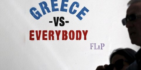 Στιγμιότυπο από το κέντρο της Αθήνας. Reuters