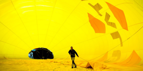 Η εικόνα της Ημέρας: Στα... άδυτα ενός αερόστατου [εικόνα]