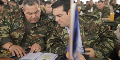 Τσίπρας-Καμμένος με παραλλαγή στην άσκηση «Παρμενίων» 