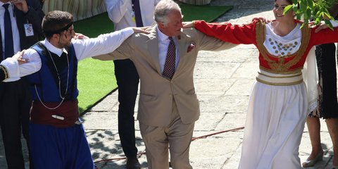 Ο πρίγκιπας Κάρολος σε ρόλο πρέσβη τουρισμού της Ελλάδας και της φιλοξενίας της -Φωτογραφία: EUROKINISSI