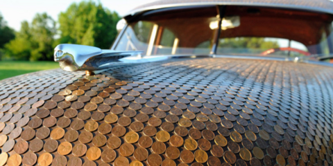 Μοναδικό: Κάλυψαν μια Cadillac του 1949 με 38.000 κέρματα! [εικόνα]