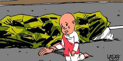 Σκίτσο Γάλλου καλλιτέχνη για το τρομοκρατικό χτύπημα στη Νίκαια της Γαλλίας