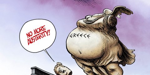 Το πιο άγριο σκίτσο του Nate Beeler για την Ελλάδα.