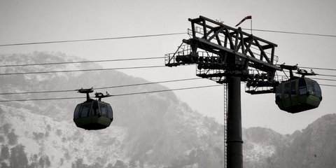 Βόλτα στην Πάρνηθα με τελεφερίκ / Φωτογρφία: Eurokinissi