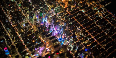 Μοιάζει με Lego αλλά δεν είναι. Είναι η Νέα Υόρκη από ψηλά.