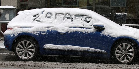  Θεσσαλονίκη: Συναισθήματα γραμμένα στο χιόνι -Φωτογραφία: ΜΟΤΙΟΝΤΕΑΜ/ΤΡΥΨΑΝΗ ΦΑΝΗ