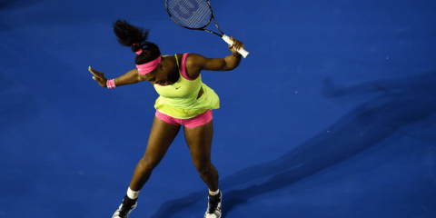 Η Σερένα Γουίλιαμς γιορτάζει τη νίκη της στο Australian Open