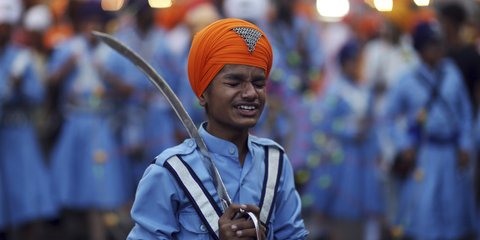 Προετοιμασίες για την επέτειο του πρώτου γκουρού των Σιχ στην Ινδία -Φωτογραφία: AP Photo/Mahesh Kumar A.