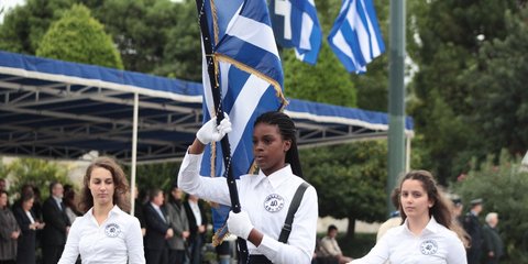 Η σημαιοφόρος που ξεχώρισε