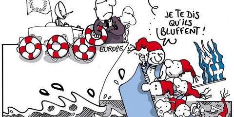 Το σκίτσο της Le Monde για το αδιέξοδο στις διαπραγματεύσεις: Σας το είπα ότι μπλοφάρουν...