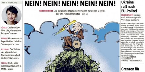 Πάνω σ' ένα βουνό από ευρώ, ο Σόιμπλε πετάει κεραυνούς στους Ελληνες -Tageszeitung
