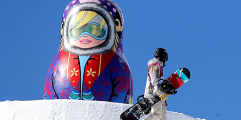 Προπόνηση δίπλα από τις τεράστιες ματριόσκες του Σότσι 